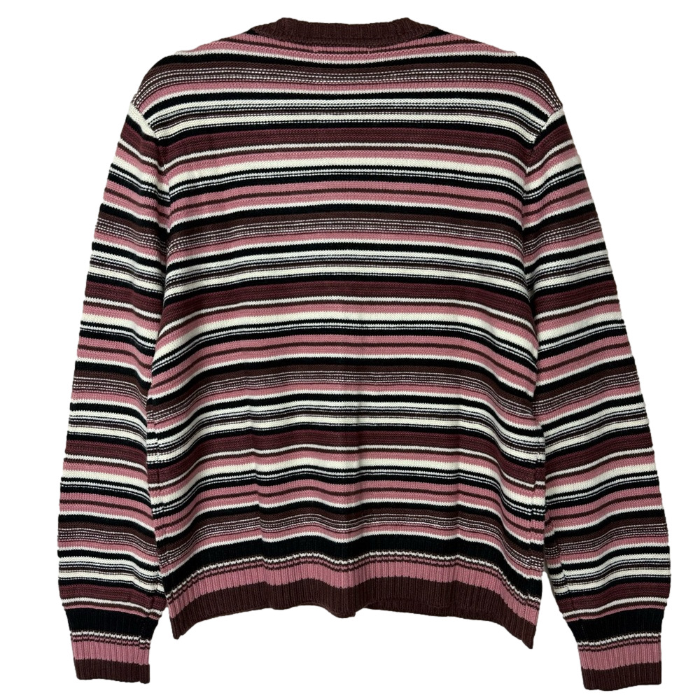 LES SEREIN Women’s size large striped v-neck button down cardigan NWT - Picture 10 of 10